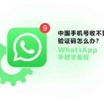 没有国外手机号怎么注册WhatsApp